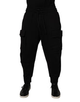 Dolce & Gabbana Black Cotton Men Cargo Jogger Sweatpants Pants -   -  Dolce & Gabbana.